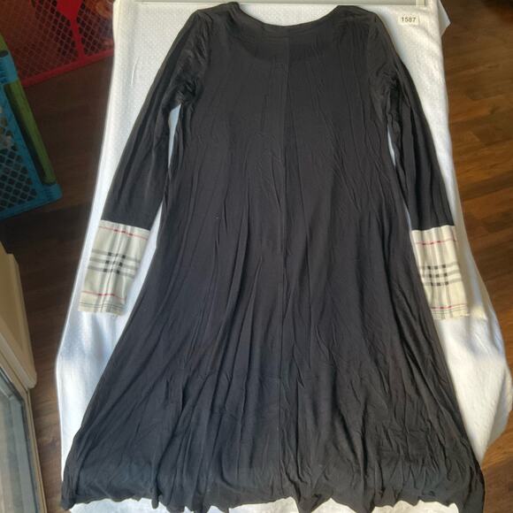 Reborn J Women’s Long Sleeve “Freesize” Dress size S, Solid Black, 95% Rayon - Picture 7 of 7